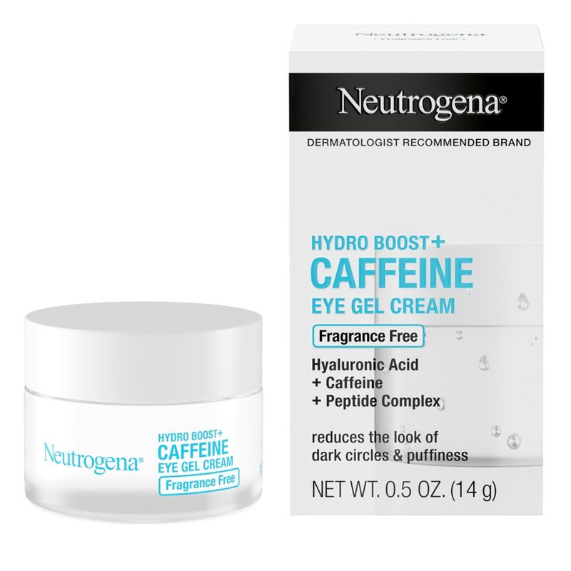 Neutrogena Hydro Boost+ Caffeine Eye Gel Cream with Hyaluronic Acid &#38; Peptide Complex - Fragrance Free - 0.5 oz, 3 of 13