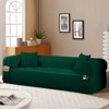 Racxily Spring Sofa with High-Quality Fabric, Pillows & Storage - Pocketed Springs, High-Density Foam, for Living Room, Apartment or Studics,Green. - 2 of 4