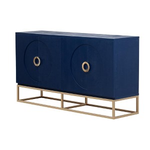 Sideboard Buffet Cabinet with 4 Doors, Adjustable Shelf, Sideboard Buffet Storage Cabinet, Kitchen Storage Cabinet with Metal Support for Living Room - 1 of 4