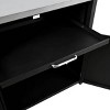 Versatile Outdoor Cabinet with Folding & Expandable Work Surfaces, Ample Storage Space, and Lockable Wheels, Matte Black - 4 of 4