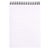 Rhodia Wirebound Notepad - Lined 80 sheets - 6 x 8 1/4 - Black cover. - 2 of 3