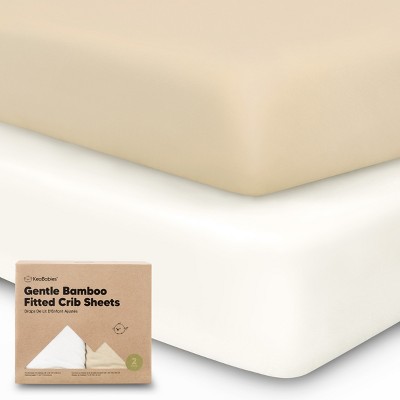 Photo 1 of KeaBabies 2pk Fitted Crib Sheets for Boys, Girls, Organic Baby Crib Sheet, Fits Standard Nursery Crib Mattresses (Khaki)