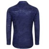Men's Floral Jacquard Dress Shirt Long Sleeve Button Down Shirts Luxury for Wedding Party Prom - 4 of 4