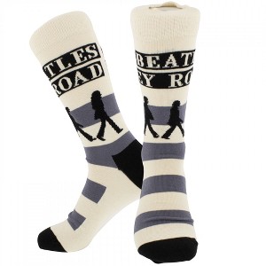 Adult The Beatles Abbey Road Crossing Crew Socks - 1 of 4