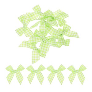 Unique Bargains Fabric Craft DIY Gift Packaging Accessories Satin Mini Ribbon Bows 10 Pcs - 1 of 4