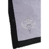 Bacati - Classic Damask Grey Embroidered Blanket - 2 of 4
