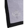 Bacati - Classic Damask Grey Embroidered Blanket - image 2 of 4