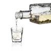 Beautyflier Pack of 4 Cocktail Wine Jigger Clear Glass Shot