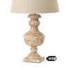 SEA WINDS 32” Beige Farmhouse Polyresin Table Lamp, sold as 2 pack - 3 of 4