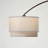 Brightech Mason Mid-Century (Includes LED Light Bulb) Marble Base Arc Floor Lamp Oil-Brushed Bronze - 4 of 4