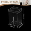 Unique Bargains Acrylic Cube Storage Collectible Display Boxes 2 Pcs Clear 2.56" x 2.56" x 3.74" - 2 of 4