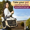PetLuv Premium Cat and Dog Carrier Soft-Sided Plush Bed Locking Zippers Privacy Windows Collapsible Adjustable Carry Strap - 4 of 4