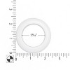 Dritz Set of 8 Home 1-9/16" Curtain Grommets White: Plastic Sewing Fasteners, Eyelets & Grommets, Grommet Kit - 3 of 4