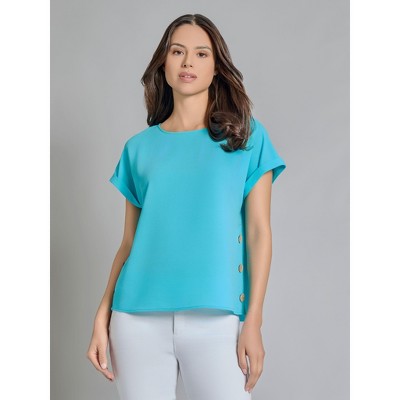 Jones New York Button Detail Blouse