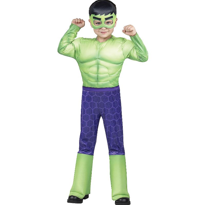 Jazwares Toddler Boys' Hulk Costume - Size 3T-4T - Green, 1 of 2