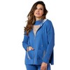 Women's Stripe Detail Zip Up Hoodie - Angel Apparel - 3 of 4