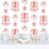 Big Dot of Happiness 1st Birthday Little Miss Onederful - Girl First Birthday Party DIY Dangler Backdrop - Hanging Vertical Decorations - 30 Pieces - 2 of 4