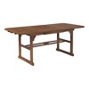 NicBex 79" Outdoor Dining Table,Modern Rectangle Acacia Wood Patio Table with Butterfly Leaf for 4 to 6 Chairs,Outdoor Furniture,Dark Brown - 4 of 4