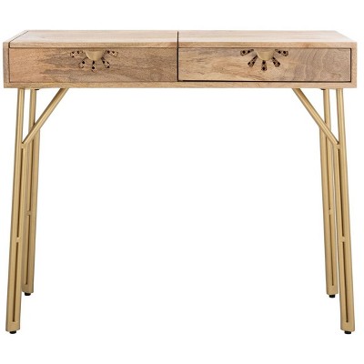 Lily 2 Drawer Vanity Table with Mirror.