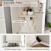 SinCiDo 68" Tall Corner Cabinet with Modern Fluted Design, Adjustable Shelves & Curved Profile for Bathroom, Living Room, Kitchen - 4 of 4