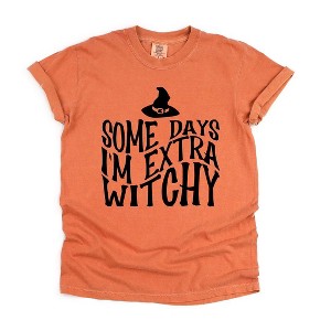 Simply Sage Market Women's I'm Extra Witchy Wavy Short Sleeve Garment Dyed Tee - 1 of 4