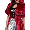 HalloweenCostumes.com Gothic Red Riding Hood Women's Costume | Storybook Costumes - 2 of 4