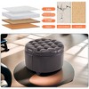 Ottoman with Storage,Foot Rest Round Bag Floor Chair for Bedroom or Entryway in Dark Brown - 3 of 4