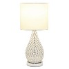 Lalia Home 22" Glamorous Curvy Crystal Table Lamp Chrome - 2 of 4