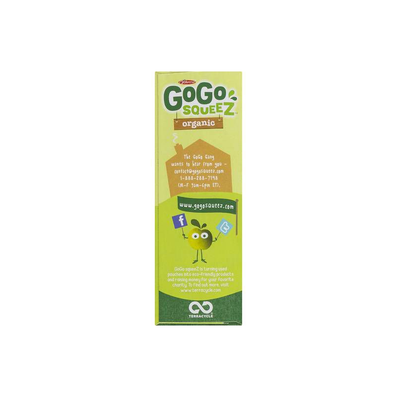 Gogo Squeez Organic Applesauce on the Go - Case of 12/4 packs, 3.2 oz, 4 of 8