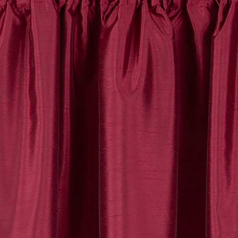 Colette Faux Silk Sidelight Front Door Single Window Curtain Panel - 28" x 72" - Elrene Home Fashions, 3 of 4