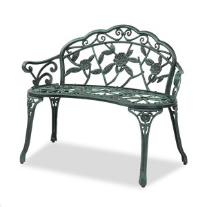 Karl Home | Powder Coated Aluminium Outdoor Bench - 1 of 4