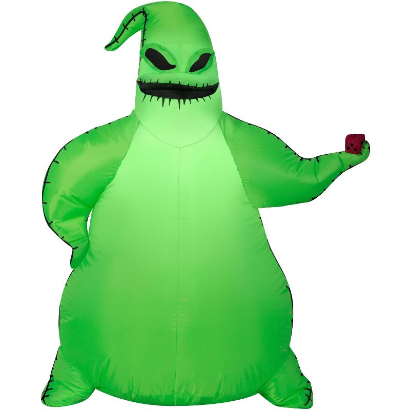 Nightmare Before Christmas Airblown Inflatable Green Oogie Boogie Disney, 3.5 ft Tall, Green, 1 of 6