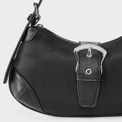 Wild Fable Curved Buckle Shoulder Bag - Wild Fable™ Black — фото 5