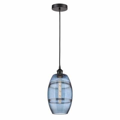 Vaz - 1 Light Cord Hung Mini Pendant In Industrial Style-9.88 Inches Tall and 8 Inches Wide