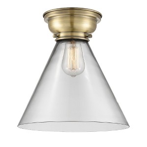 Cone - 1 Light Flush Mount In Industrial Style-11.4 Inches Tall and 12 Inches Wide - 1 of 1