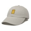 Dalix Yellow Gummy Embroidered Cotton Dad Hat Baseball Cap Adjustable Womens - 4 of 4