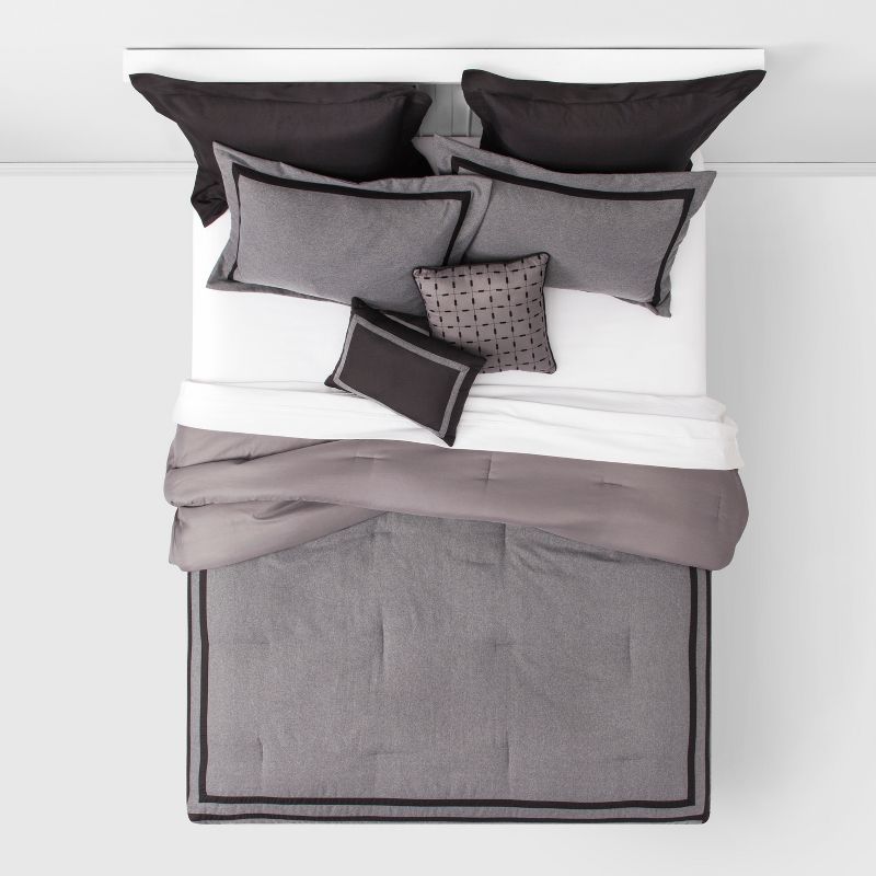 8pc Applique Border Comforter Bedding Set - Threshold™, 2 of 11