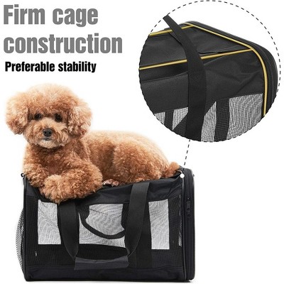 Medium Black Soft-Sided Airline Approved Pet Carrier