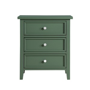 TiramisuBest 3-drawer Nightstand-Antique Green - 1 of 4