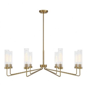 Savoy House Baker 8 - Light Chandelier in  Warm Brass - 1 of 1