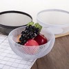 Metal Wire Woven Fruit Storage Bowl Basket for Kitchen, Large Black Mesh Fruit Stand, for Apple, Pineapple, Banana, Orange, Lemon, Pear (White) - 4 of 4