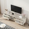 GDFStudio Newman Modern 70" Wood TV Stand with 4-Drawer and Shelf - 2 of 4