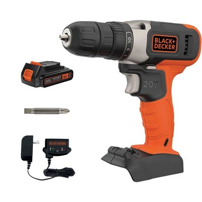 Photo 1 of ****USED**BATTERY NOT CHARGING** Black & Decker BCD702C1AEV 20V Max Brushed Lithium-Ion Cordless Drill Driver Kit (1.5 Ah)