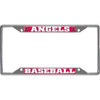 MLB Los Angeles Angels Chrome Metal License Plate Frame - Durable, Vibrant, Secure Fit