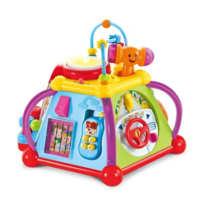 Insten Musical Activity Cube Play Center with Lights, Educational Music Baby Toy for Children & Kids
