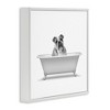 Stupell Industries English Bulldog Dog Bath Tub, 12" x 12" - 3 of 4