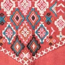 ochre multi embroidery
