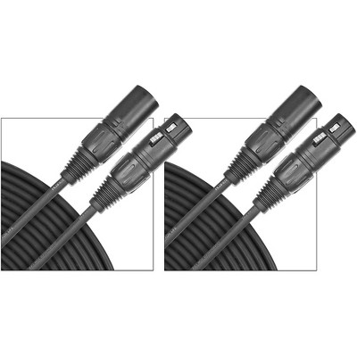 D'Addario Planet Waves Classic Series Microphone Cable (Lo-Z) 2-Pack 25 Foot