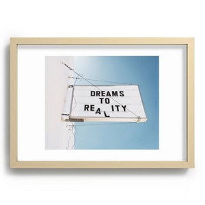 13" x 19" Bethany Young Photography Dreams To Reality Recessed Framed Art Print Brown - Deny Designs: Modern MDF Wall Decor - 1 of 2