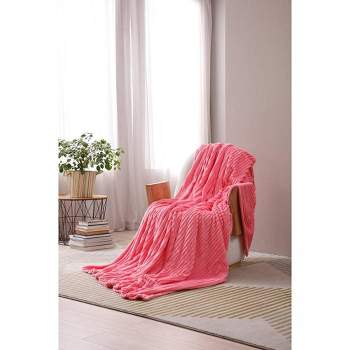 J&V TEXTILES Fleece Throw Blanket for Couch - Thick and Warm Blanket for Winter, Soft and Fuzzy Throw Blanket for Sofa, Fall Throw Blanket